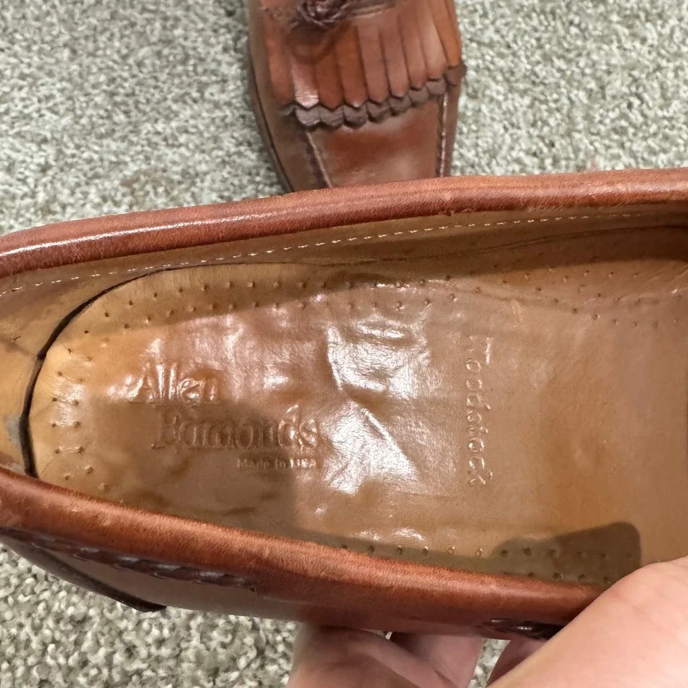 Allen Edmonds Woodstock Braided Kiltie Chili‎ Slip-On Loafers Size 11.5 Office